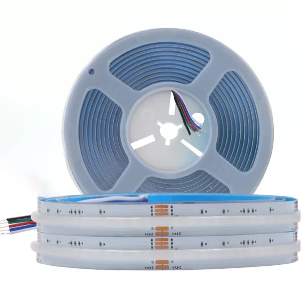 12mm Addressable RGBW FCOB Led Strip Vs Regular - 784 LEDs/m, High - Quality, Dotless, 24V, Dimmable & Flexible