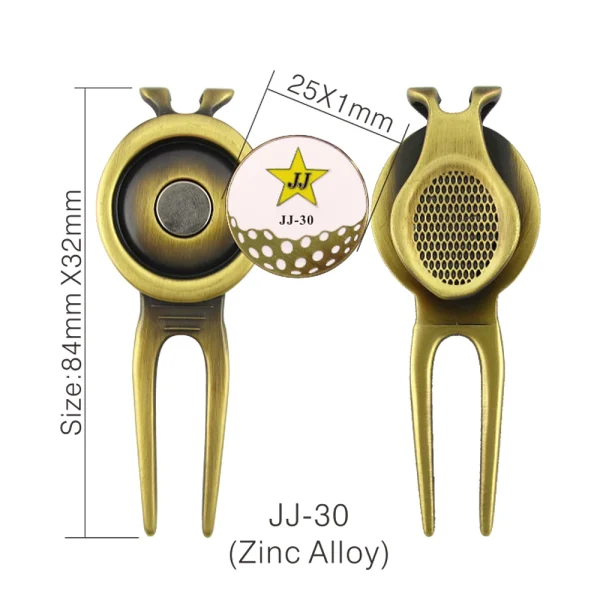 High Quality Custom Golf Divot Tool With Golf Ball Marker for Souvenirs and Gifts High Quality Custom Golf Divot Tool With Golf Ball Marker for Souvenirs and Gifts
