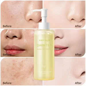 OEM ODM Beauty Black Head Makeup Remover Gel Cream Balm Facial Product Skin Care Serum Pore Cleanser Green Tea Extract Face Wash