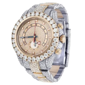 Redoors Jewelry VVS Iced Out Moissanite Diamond Antique Fashion Glass Dial Stainless Steel Watch Custom Made Unisex Watch