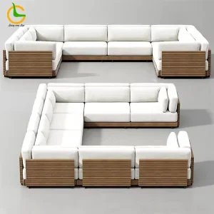 Luxury Outdoor Furniture All Weather Hotel Teak Garden Sofa Set Contemporary Style Patio Furniture Set Corner Modular Sofas Sets Luxury Outdoor Furniture All Weather Hotel Teak Garden Sofa Set Contemporary Style Patio Furniture Set Corner Modular Sofas Sets