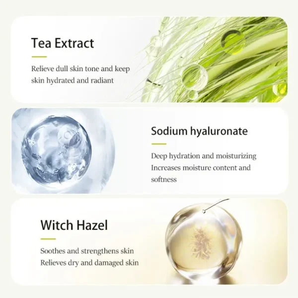 OEM ODM Beauty Black Head Makeup Remover Gel Cream Balm Facial Product Skin Care Serum Pore Cleanser Green Tea Extract Face Wash