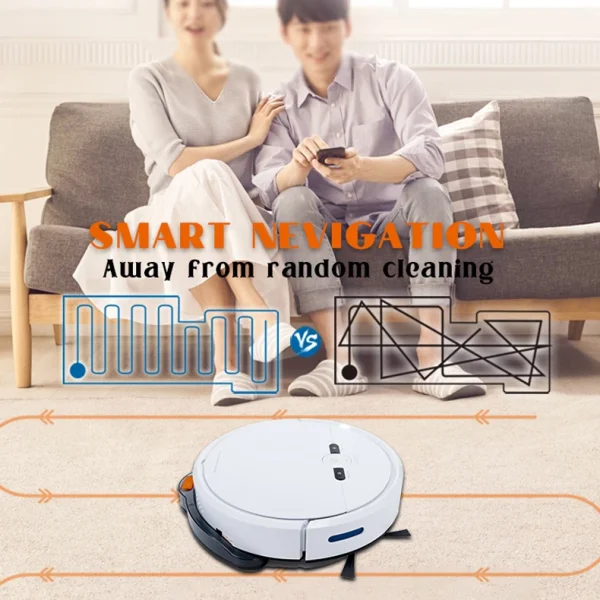 H03e0914cf33d461cb2ada4df360394ebB.webp 4400mAh Robot Vacuum Cleaner Strong Suction Self Charging Mopping Sweeping Ideal for Hard Floors Carpet Pet Hair WiFi Alexa APP