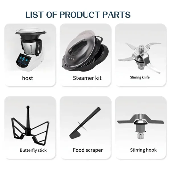 Factory Wholesale OEM/ODM Smart Kitchen Appliances Multifunctional Food Processor Cooker