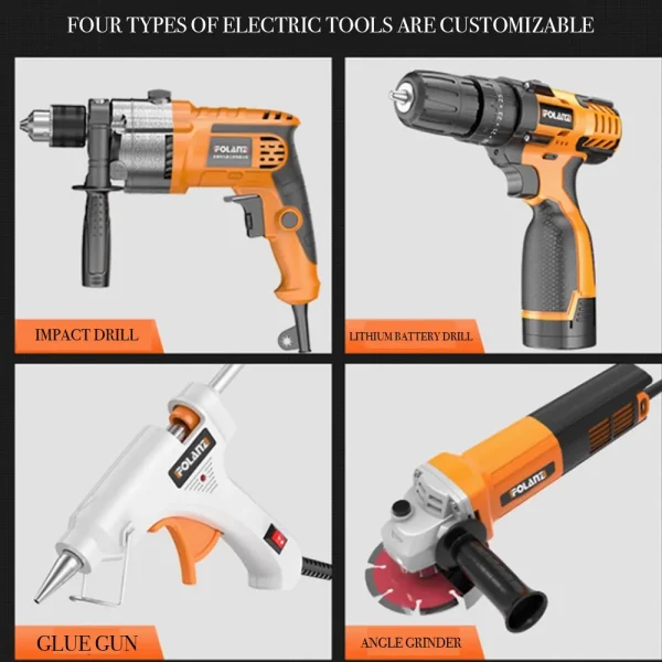 Professional Mechanic Power Wireless Tools Combo Kit Promotional Electronic Tool Box Set Bits Electrical Drills Free Shipping