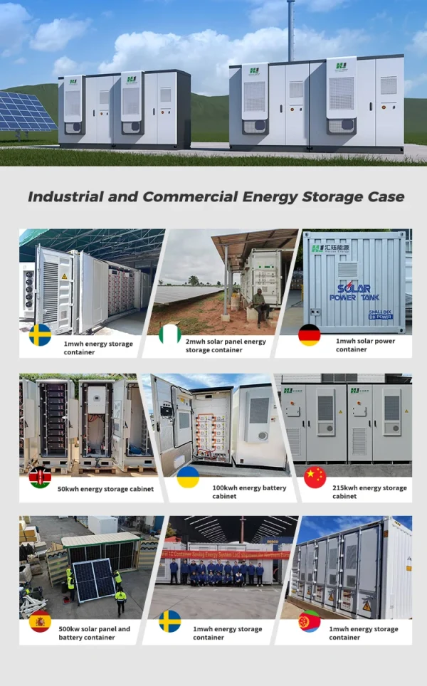 1Mw Solar Offgrid Solar Energy 2Mwh Lithium Batteries Container Pv Container System Renewable Energy With 40Mw Solar Plant
