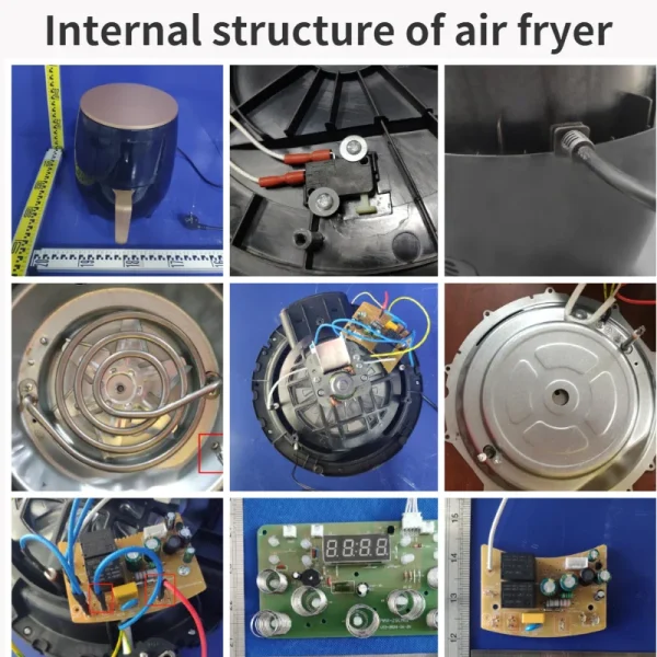 2024 New Arrival Professional 6L Oven Digital Electric Deep Fryers Kitchen Electrical Digital Control Reusable Air Fryer