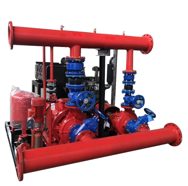 Fire Pump Set D+E+J Three System 500gpm & General Dual Power Fixed Water Supply Equipment diesel Engine Fire Fighting Water Pump