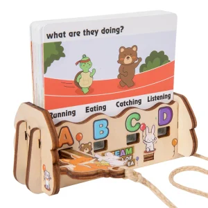Children's Early Education Logical English Words Thinking Training Parent-child Interaction Learning Wooden Word Decryption Game Children's Early Education Logical English Words Thinking Training Parent-child Interaction Learning Wooden Word Decryption Game