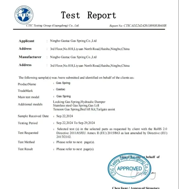 Customized Lifting Gas Spring 120n 150n Easy Lifting Gas Strut Gas Spring with Connector for Automotive, Furniture, Automation