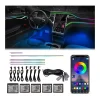 Handles Smart Multicolor Rgb Symphony Acrylic Led Car and Universal  Car Dynamic Chasing Ambient Light of Ambient Lighting Car