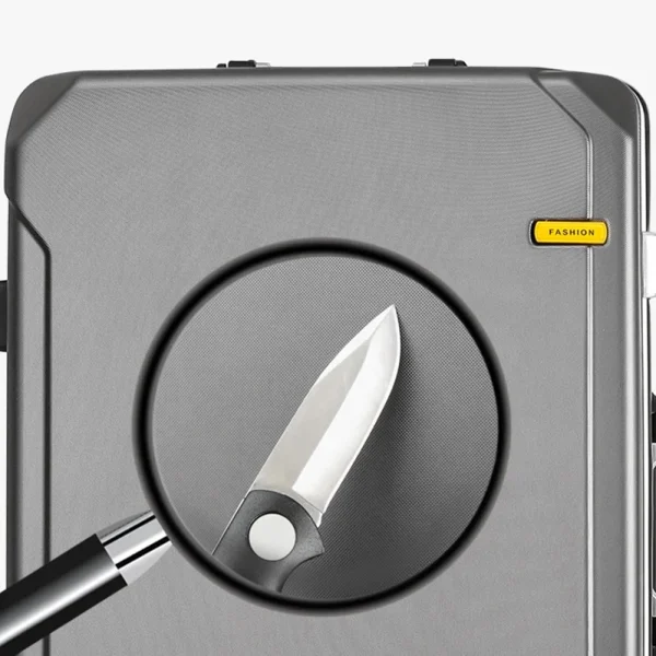 PC Aluminum Luggage Carry on Luggage Suitcases 20/24/28 Inch Trolley Travelling Bags With USB Aluminum Suitcase Gift Box Female