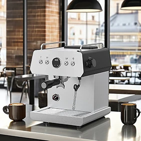 Automatic Commercial Espresso Machine Stainless Steel Coffee Maker Expresso Cafetera Household Appliances for Cars Electric