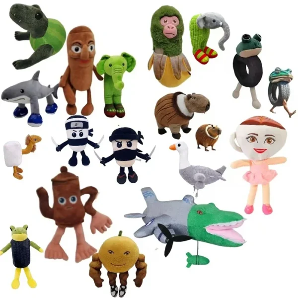 Tralalero Tralala Plush Toy - Cute Italian Brainrot & Tung Tung Tung Sahur Stuffed Collectible