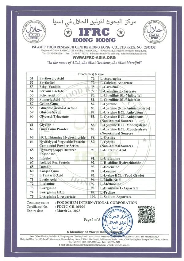 25KG/CTN Food Grade Creatine Monohydrate Amino Acids Raw Material Creatina