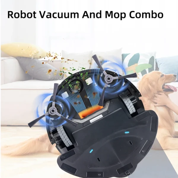 H1c61542660ad424ca52a69ac56d22875V.webp 4400mAh Robot Vacuum Cleaner Strong Suction Self Charging Mopping Sweeping Ideal for Hard Floors Carpet Pet Hair WiFi Alexa APP