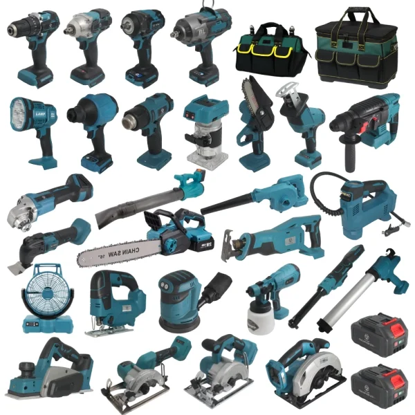 YUTUO Factory Price Lithium Battery Electric Cordless Tool DIY Household Brushless Box Set 21V Wireless Power Tool Combo Kit YUTUO Factory Price Lithium Battery Electric Cordless Tool DIY Household Brushless Box Set 21V Wireless Power Tool Combo Kit