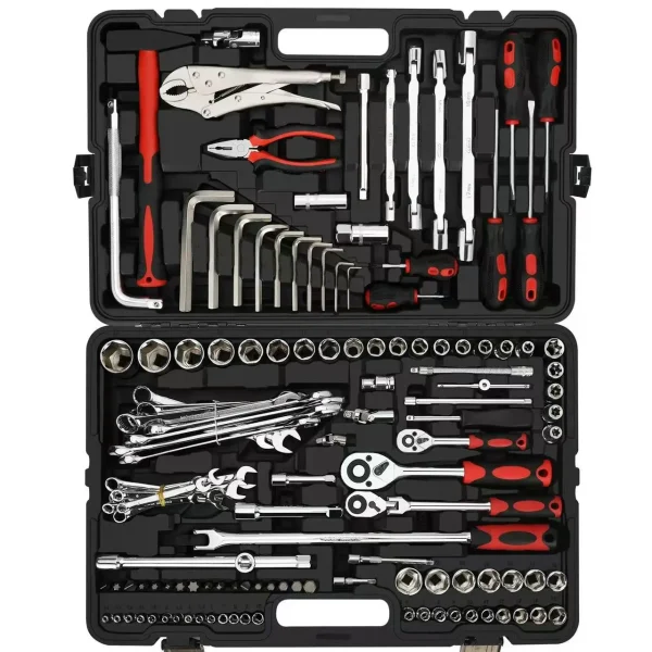 147 Pcs Multifunction Plastic Case Carbon Steel Tool Socket Wrench House Hand Tools Kit Set 147 Pcs Multifunction Plastic Case Carbon Steel Tool Socket Wrench House Hand Tools Kit Set