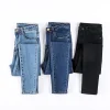 Wholesale New Fashion Women Stretch Denim Pencil Jeans Stretch Elastic Trousers Pants High Waist Lady Girls Casual Jeans