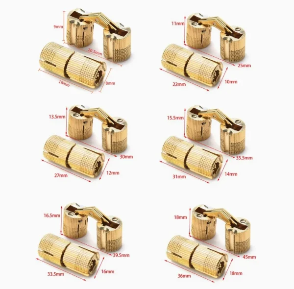 Modern 180 Degree Concealed Brass Barrel Hinge Drawer Window Cupboard Cabinet Door Hinges Modern 180 Degree Concealed Brass Barrel Hinge Drawer Window Cupboard Cabinet Door Hinges