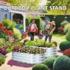 Premium Steel Galvanized Eco-Friendly Outdoor Raised Garden Bed with Customizable Size for Home Flower Pots & Planters