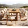 Outdoor Patio Outside Furniture Simple Tabletop Solid Teak Furniture Wooden Outdoor Dining Set