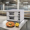 On Sale New Electric Double Deck Oven Commercial Bakery Equipment for Cake Bread Pizza Baking Automatic Stone Baking Equipment