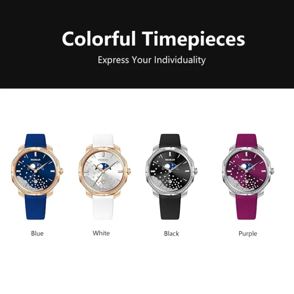 New Design 316L Japan Quartz Movement Sapphire Glass Case 42Mm Diamond Sunray Dial Fashion Casual  Watch Watches Femme