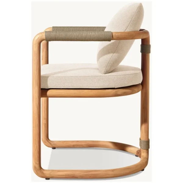 Outdoor Patio Outside Furniture Simple Tabletop Solid Teak Furniture Wooden Outdoor Dining Set