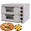 On Sale New Electric Double Deck Oven Commercial Bakery Equipment for Cake Bread Pizza Baking Automatic Stone Baking Equipment