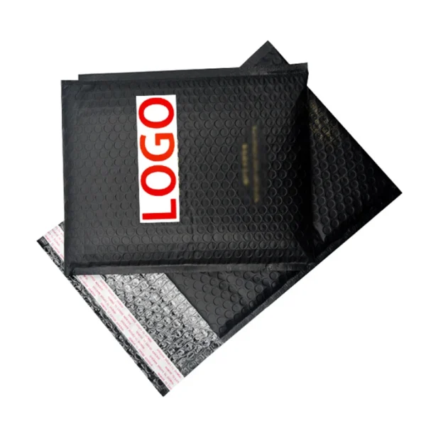 Custom Printed Envelope air Padded Mailers Waterproof 6x10 Black Bubble Envelopes