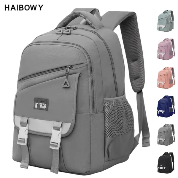 Wholesale Customized Women's Student Backpack 2025 Pattern Type Letter Kids School Bag for Girls and Mochilas Escolares