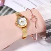 2024 Luxury Brands Crystal Diamond Small Ladies Watches for Woman Wristwatch