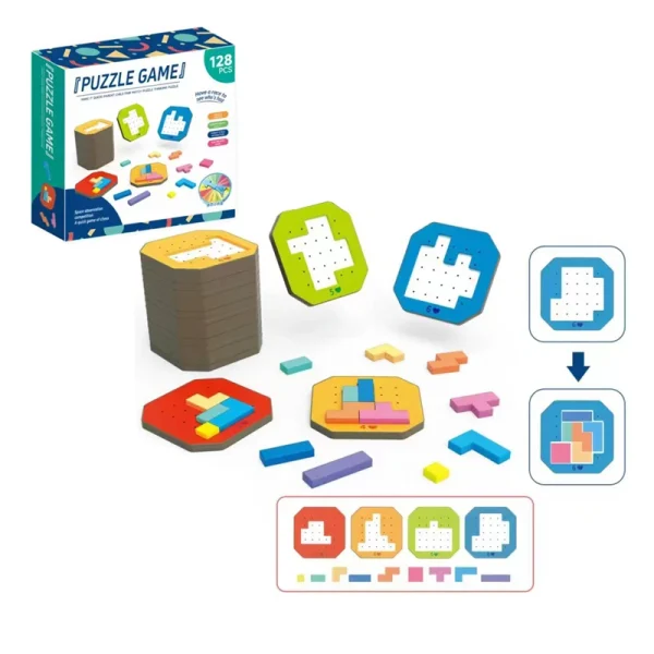 2024 Hot Sales Interactive Parent-child Battle Toy Fast Push Puzzle Thinking Training Board Brain Puzzle & Game for Kids Toys