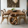 Luxury Solid Wood Furniture Set Italian Design Modern Sofa Dining Table Chairs Armchair Console Table for Villa Hotel