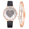 2023 New TS Watch Set  Luxury Women Watches Crystal Bracelet Ladies Watches Wholesale