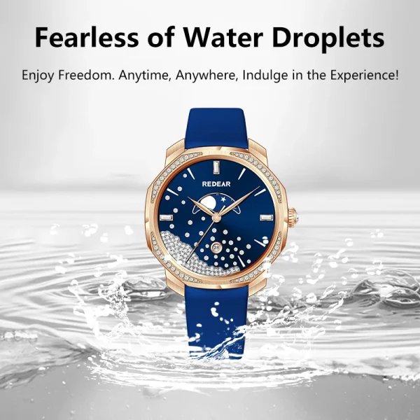 New Design 316L Japan Quartz Movement Sapphire Glass Case 42Mm Diamond Sunray Dial Fashion Casual  Watch Watches Femme