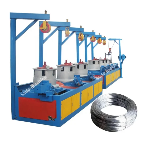 Fully Automatic PLC Wire Drawing Machine Production Line for Nail Industry Steel Wire Drawing Machine