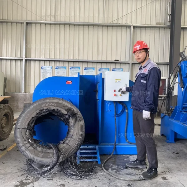 Industrial Tyre Tire Rubber Shredder Machine/Tire Shredding
