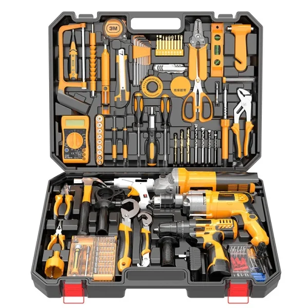 Hardware Electrical Power Combo Kit Cordless Herramientas Drill Machine Set Other Hand Wrench Tool Box Set Tools Kit Tool Sets