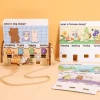Children's Early Education Logical English Words Thinking Training Parent-child Interaction Learning Wooden Word Decryption Game Children's Early Education Logical English Words Thinking Training Parent-child Interaction Learning Wooden Word Decryption Game