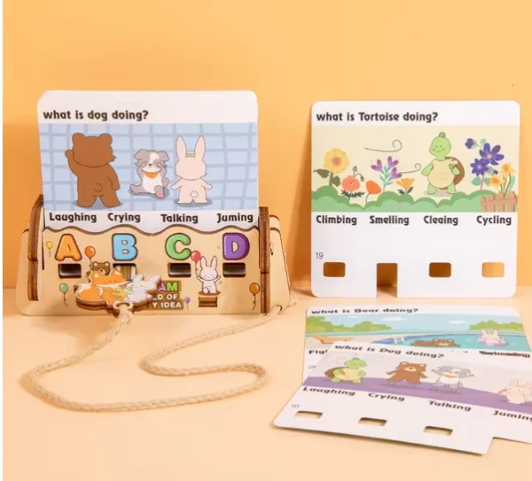 Children's Early Education Logical English Words Thinking Training Parent-child Interaction Learning Wooden Word Decryption Game Children's Early Education Logical English Words Thinking Training Parent-child Interaction Learning Wooden Word Decryption Game