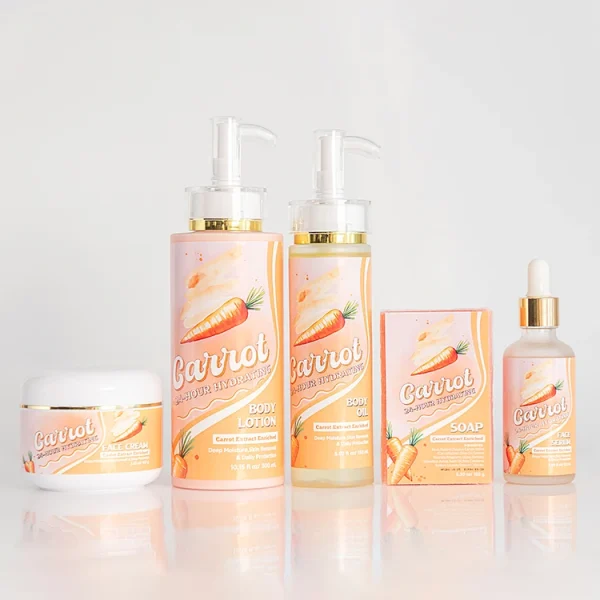 Private Label Organic Skin Care Set Hot Selling Moisturizing Whitening Vitamin C Carrot Natural Ingredients for Repairing Skin Private Label Organic Skin Care Set Hot Selling Moisturizing Whitening Vitamin C Carrot Natural Ingredients for Repairing Skin