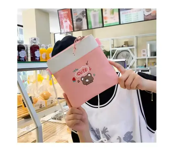 Five-piece Student Schoolbag Female Primary School Student Storage School Student Backpack Oxford Shoulder Storage Bag Kids