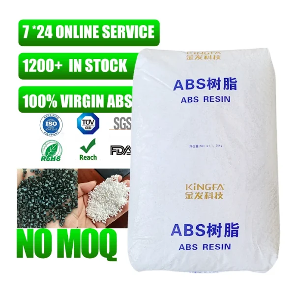 KINGFA General Grade ABS  Resin Virgin Plastic Raw Material for Fibers Molding Auto Parts Competitive Price
