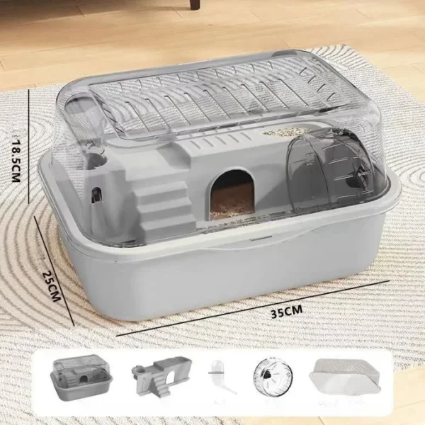 Golden Bear Cage Large Space Hamster Cage Acrylic Hamster Cage Take-out Luxury Pet Supplies