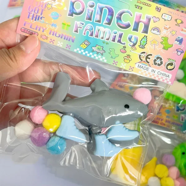 2025 Italian Brainrot Figuras Juguete Tralalero Tralala Wholesale Tpr Sensory Squeeze Fidget Toy Taba Squishy with Pinch Family