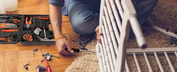 Basic Household Hand Tools Kit with CrV Material Including Toolbox for Home Repair & Maintenance OEM Customizable