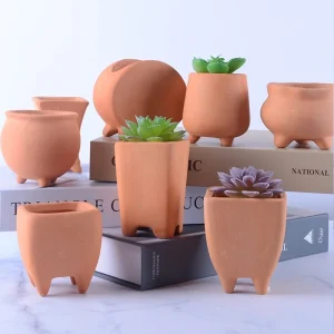Wholesale Mini Terracotta Pots Classic Country Ceramic Flower Planter Desktop Garden Home Decor Clay Live Succulent Kit Bulk
