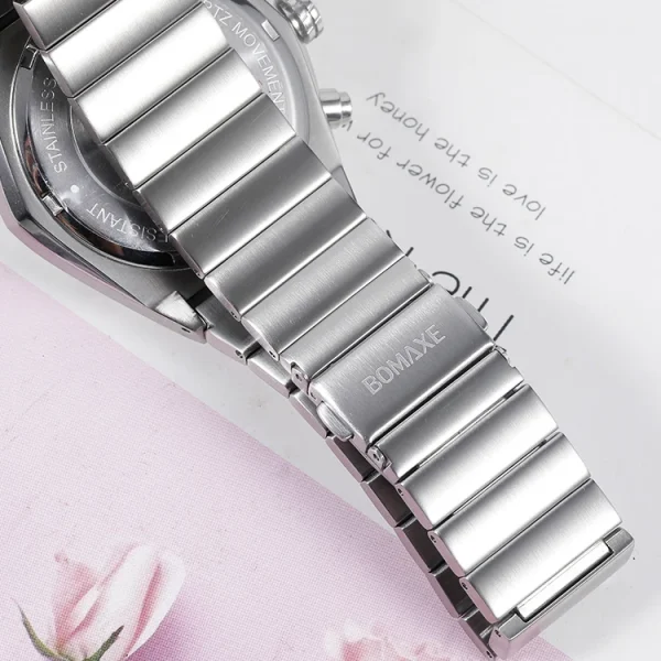 Hot Selling Luxury Quartz Chronograph Bracelet Watch for Men VVS Diamond Vintage Sport Style Simple Glass Dial Fashionable